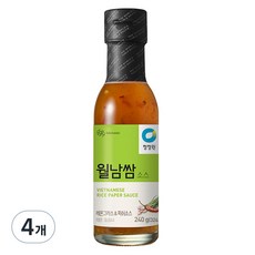 청정원 월남쌈 소스, 240g, 4개