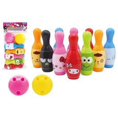 ONOEMAN 尾上萬 Kitty 保齡球玩具, 彩色, 1袋
