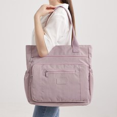 ADDEDIT 素色單肩側背包, 深粉色