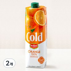 델몬트 cold 100% 오렌지주스, 2개, 1L
