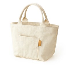 탑피아 심플한 보온 보냉백, 흰색, 1개