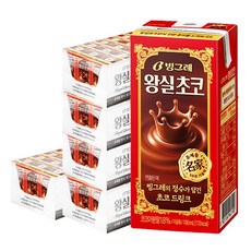 빙그레 왕실 초코 드링크, 190ml, 120개