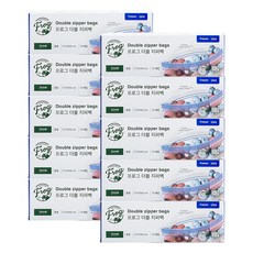 SINCERELY Frog 雙層夾鏈袋 冷凍用, 中(M), 15入, 10個