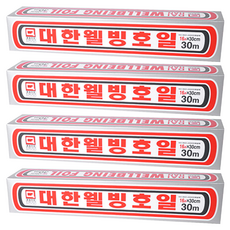 대한웰빙은박 호일 16mm x 30cm x 30m, 4개