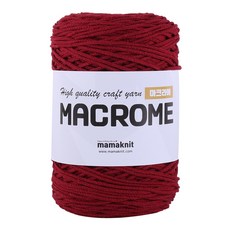 마마니트 마크라메 케이크 뜨개실, 단색39와인, 1개