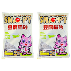 SNAPPY 豌豆纖維豆腐砂，椰殼活性碳, 3kg, 2包