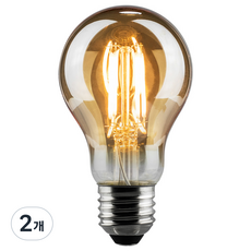 예도 LED 에디슨 벌브 인테리어전구 3W B-A60, 전구색, 2개