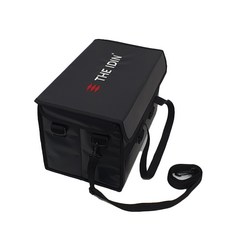 THE IDIN 保溫保冷可折疊小型防水外送袋, 深黑色