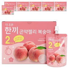 더존건강 더조은 한끼곤약젤리 복숭아 10개입, 1.5kg, 7개