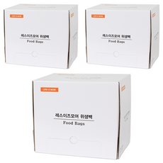 Less is more大容量衛生袋, 1000個, 3個, 中(M)