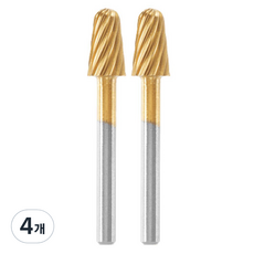 드레멜 텅스텐 카바이드 날 둥근팁 6.4mm 117DM, 4개