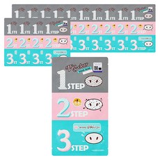 HOLIKA HOLIKA 黑頭粉刺清潔三步驟豬鼻貼, 5片, 4組