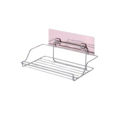 PMU 必美優 3T隨您貼功能掛勾系列 面紙盒架, 1個, 銀色