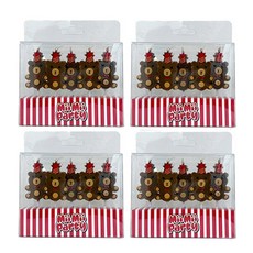 Mii Mii Party 生日派對蛋糕蠟燭, 4套, 小熊