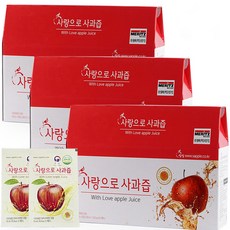 사랑으로 사과즙, 90개, 100ml