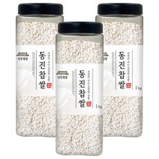 건강곡간 동진 찹쌀, 1kg, 3개