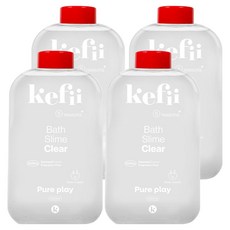 kefii 沐浴史萊姆 透明款, 550ml, 4個