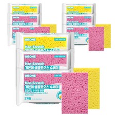 GIBONE 纖維素菜瓜布 Level 1 泡沫清潔 隨機出貨, 2入, 9套