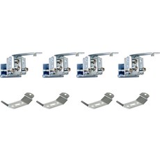 Winsharp 免鑽孔銀色捲簾配件組 4入, 1套, 混合色