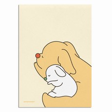 포포페이퍼 동물 포스터 강아지