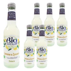 폴라라 유기농 레몬생강 탄산음료, 275ml, 6개
