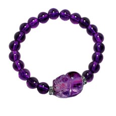 紫水晶貔貅手鍊，增加個人智慧，添加氣質貴人運, 16~20cm