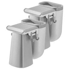 LIFE 北歐素色磁吸式牙刷架, 漱口刷牙杯, 免打孔無痕安裝, 瀝水設計, 岩石灰, 2個