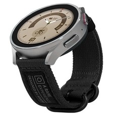 araree Galaxy Watch 帆布柔軟編織運動錶帶, 黑色