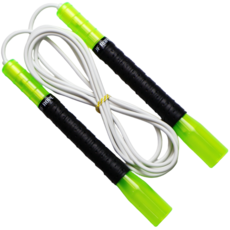 JFROPE Twinkle Freestyle Tornado 高速跳繩, 綠色 + 白色條紋