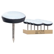 AXIS 艾克思 家俱消音防刮耐磨附釘鐵氟龍腳墊, 8個