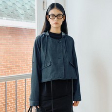 위메농 여성용 데님 스탠다드 후디 자켓