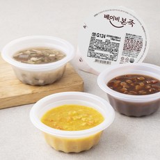 베이비본죽 유아식 덮밥소스 A 한우샤브덮밥소스 130g + 해물짜장덮밥소스 130g + 단호박미트카레덮밥소스 130g + 오므라이스덮밥소스 130g 세트, 520g, 1세트