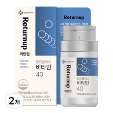 리턴업 발효플러스 비타민 40, 120정, 2개