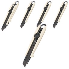 TaJIma 田島 螺旋固定式專業美工刀 DCL501, 白色, 6個