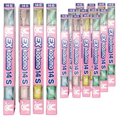 코도모 부모님지도용 어린이 칫솔 14S, 혼합색상, 4개입, 4개