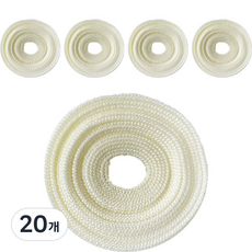 PP 웨이빙끈 25mm x 90cm, 베이지, 20개
