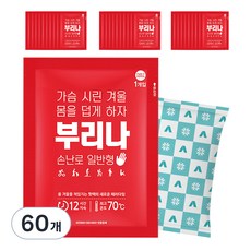 부리나 포켓형 손난로 일반형 90g, 60개