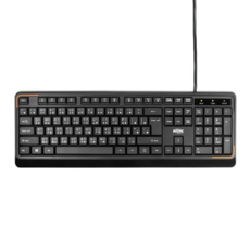 INTOPIC 廣鼎 KBD-101 低噪多媒體有線鍵盤 防水 輕薄耐用 104鍵