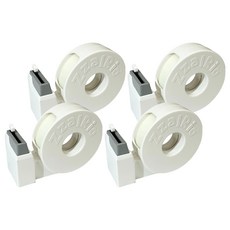 잘잘리오 아동용 안전 휴대용 테이프 디스펜서, 크림 화이트, 4개