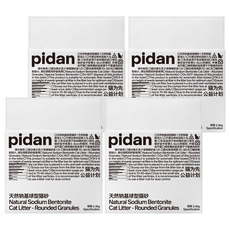 pidan 天然鈉基球型貓砂, 2.4kg, 4包, 無香