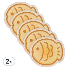 Hanall 食物系列 鯛魚燒造型纖維素菜瓜布, 5入, 2個