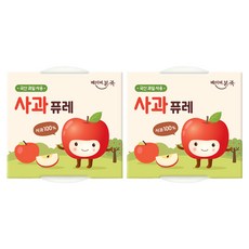 베이비본죽 과일퓨레 2p, 2개, 200g, 사과