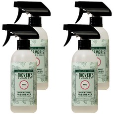 미세스마이어스클린데이 섬유&공간 탈취제 본품 바질향, 390ml, 4개