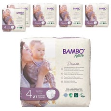 Bambo Nature 伴寶樂 Dream黏貼型紙尿褲 7~14kg, 第4階段, 162片