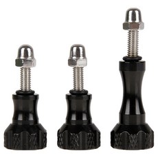 코스넬 액션카메라 알루미늄 합금 CNC 고정 GoPro 호환 나사 3종 세트 8 x 5 x 2 cm, 1세트, 블랙