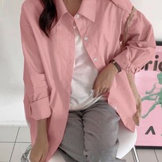 Andaromi 女款 Musumusu 寬鬆版型襯衫