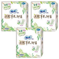 SOFY 蘇菲 天然草本抑菌 衛生棉 超薄型, 夜用型 29cm, 10片, 3包