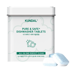 KUNDAL 昆黛爾 多合一洗碗機洗滌劑片式 30 件，錫盒套組, 1組