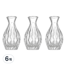 KOKA 波浪擴香玻璃瓶, 125ml, 單一顏色, 6個