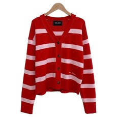 VAN AKE 女款條紋V領開襟衫